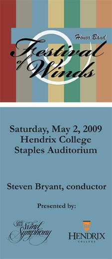 Festival of Winds brochure cover